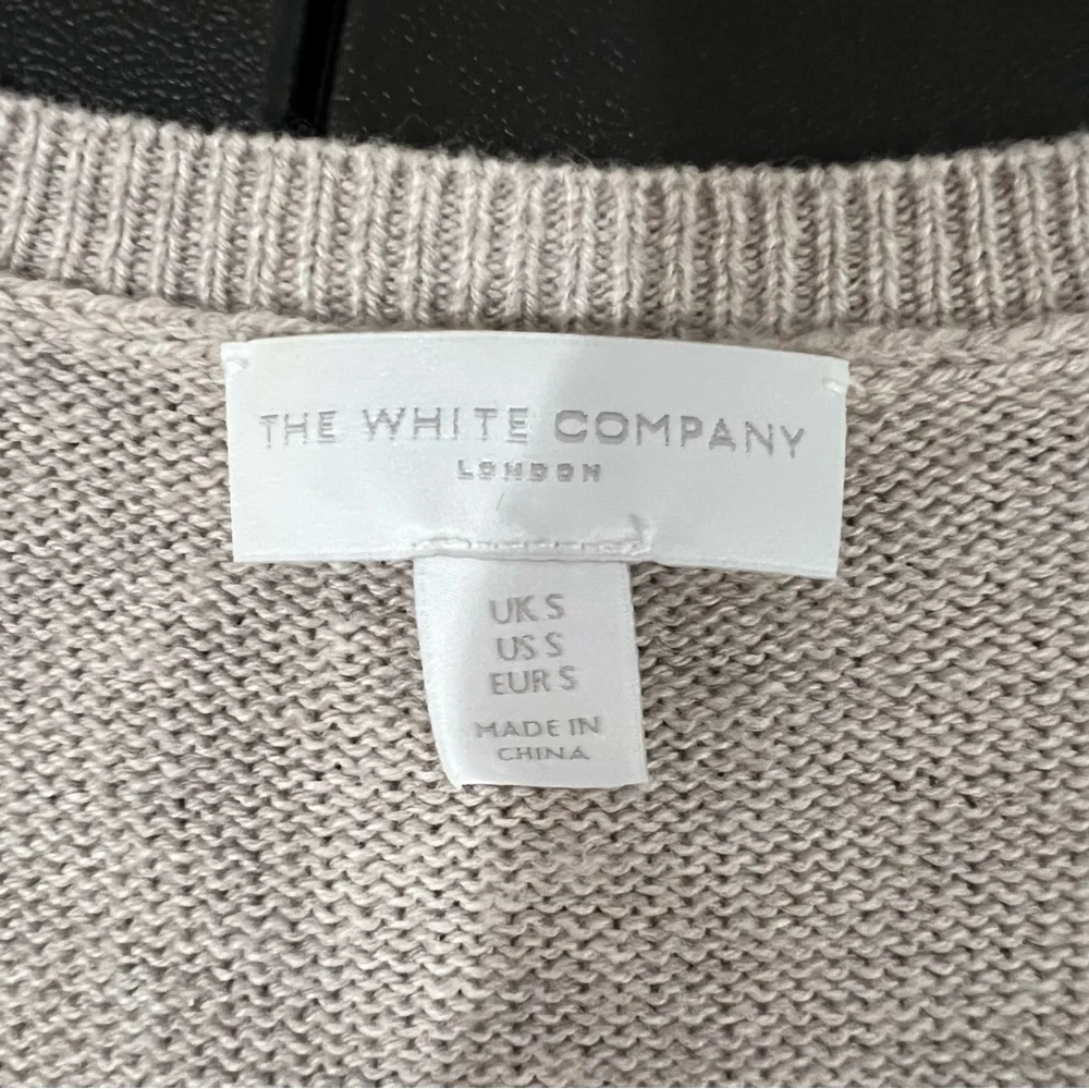 The White Company Wool Cotton Blend V Neck Sweater Dress Size S - Picture 5 of 8